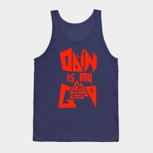 Odin is my God, Red Logo Tank Top